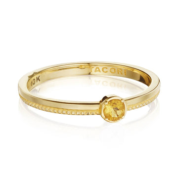 Gemstone Band Ring w/ Citrine